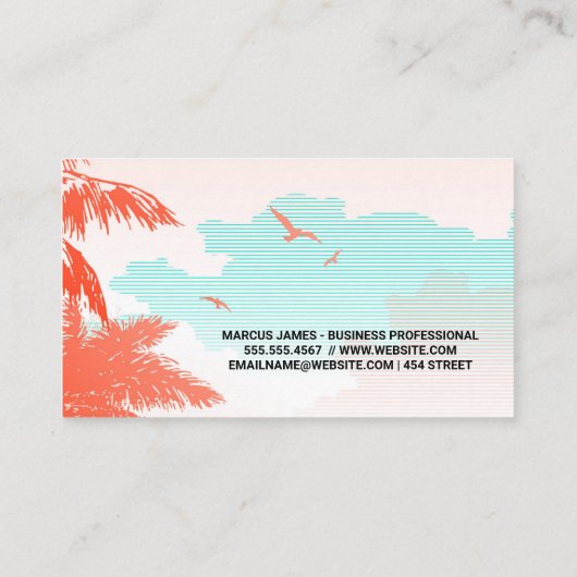 クルーズ船 |熱帯樹木 名刺 (裏面)