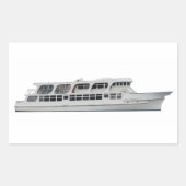 クルーズ船 長方形シール (正面)