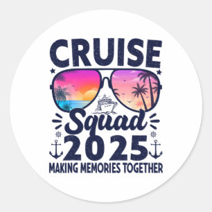 クルーズ部隊 2025 夏休み旅行グループマッチ ラウンドシール