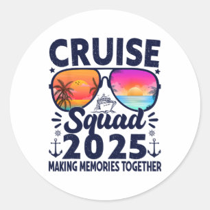 クルーズ部2025年夏休み旅行グループマッチ ラウンドシール