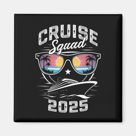 クルーズ部 2025 夏休みお揃い家族 マグネット (正面)