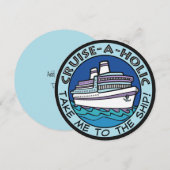 クルーズ・ア・ホリックのカスタム招待状 招待状 (正面/裏面)