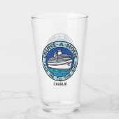 クルーズ・ア・ホリック名前をカスタムする タンブラーグラス (裏面)