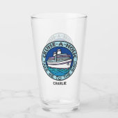 クルーズ・ア・ホリック名前をカスタムする タンブラーグラス (正面)