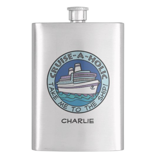 クルーズ・ア・ホリック・名前をカスタムする・フラスコ フラスク (正面)
