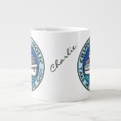 クルーズ·ア·ホリック·名前をカスタムする·マグ ジャンボコーヒーマグカップ (正面)