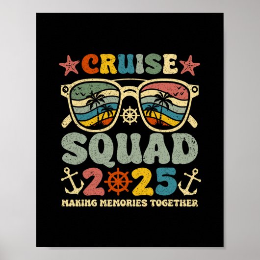 クルーズ スクワッド 2025 夏休み おそろい ファミリー ポスター (正面)