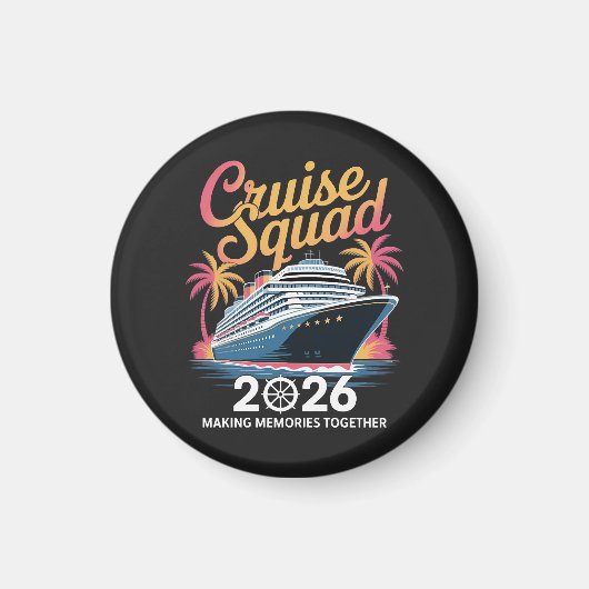 クルーズ スクワッド 2026 夏休み マグネット (正面)