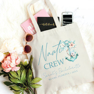 クルーズ・バチェロレッテ・パーティー オーダーメイド Nauti Crew トートバッグ