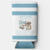 クルーズ ブライズメイド パーソナライズ 最後の航海 スリム缶クーラー (正面)