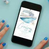 クルーズ ブライズメイド パーティー 水彩 船 招待状