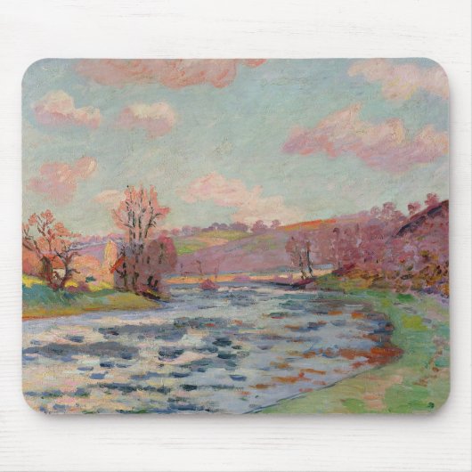 クルーズ、リムーザン、c.1912 (canvの銀行の油 マウスパッド (正面)