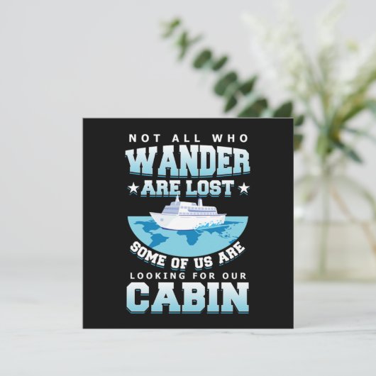 クルーズ 客船 旅行 錨 招待状 (スタンド正面)