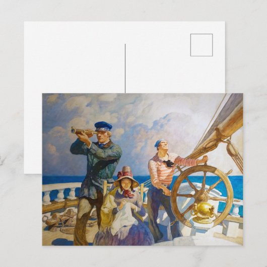 クルーズ， 1937 by Newell Convers Wyeth ポストカード (正面/裏面)