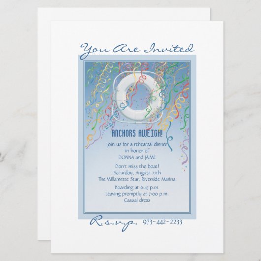 クルーズ(C) 招待状 (正面/裏面)