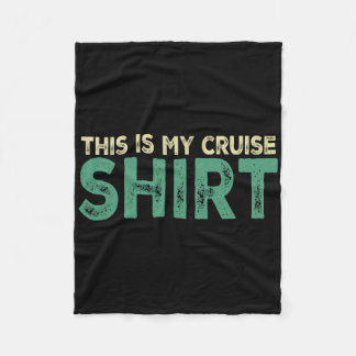 クルーズTシャツが私の誇り 面白い クルーズ好きな人のための休暇 フリースブランケット