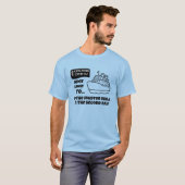 クルーズTシャツにユーモアを乗せて「おそらく2日目に乗組員訓練」 Tシャツ (正面フル)