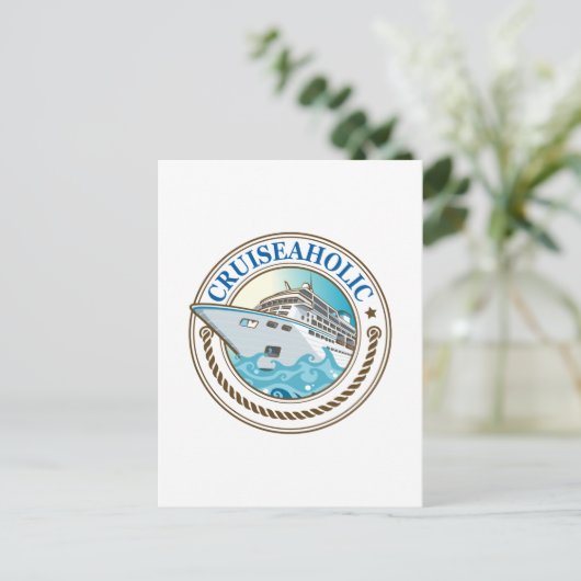 クルーセイアホリッククルーズシップ休暇クルージング恋人 ポストカード (スタンド正面)