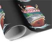 クルーゼマメリースクルーズシップ家族のクリスマスおもしろい ラッピングペーパー (ロールコーナー)