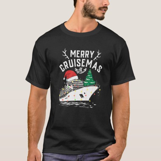 クルーゼマメリースクルーズシップ家族クリスマスクリスマス Tシャツ (正面)