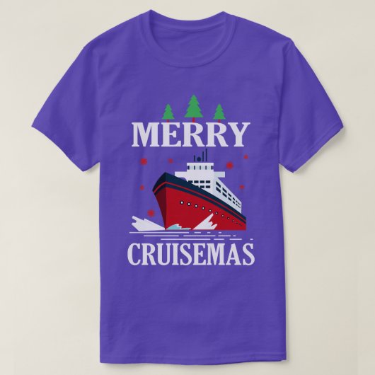 クルーゼマメリースサンタクルーズ船クリスマス2022 Tシャツ (デザイン正面)