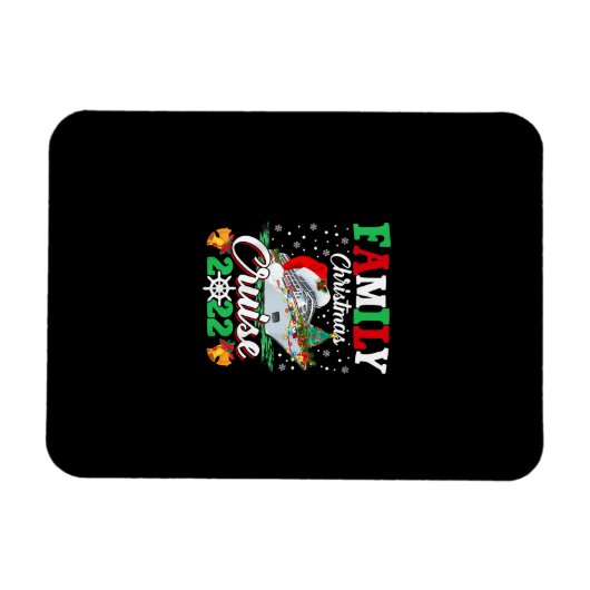 クルーゼマメリースファミリークリスマスクルーズ2022 おもしろい マグネット (横)