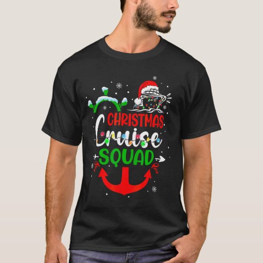 クルーゼマメリースファミリークルーズクリスマスクルーズススクルーズススクー Tシャツ (正面)