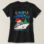 クルーゼマメリースファミリークルーズクリスマス2022 おもしろい Tシャツ (デザイン正面)