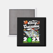 クルーゼマメリースファミリークルーズクリスマス2023おもしろい マグネット (正面/裏面)