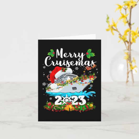 クルーゼマメリースファミリークルーズクリスマス2023おもしろいB カード (黄色い花)