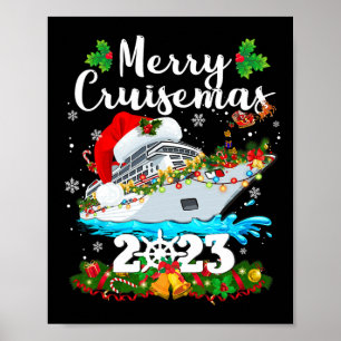 クルーゼマメリースファミリークルーズクリスマス2023おもしろいB ポスター