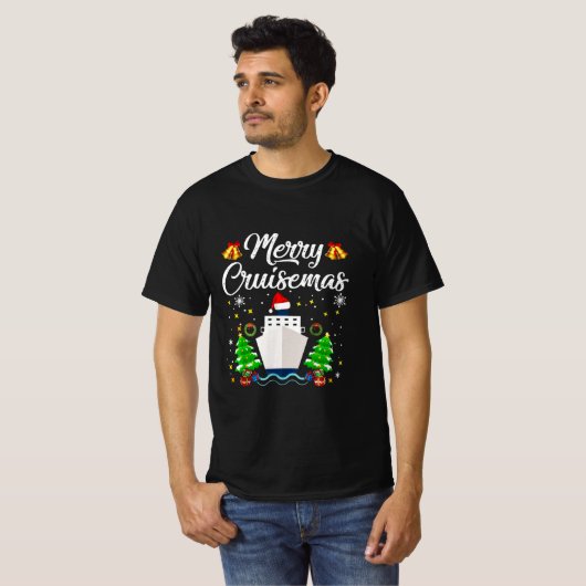 クルーゼマメリースファミリークルーズクリスマス Tシャツ (正面フル)
