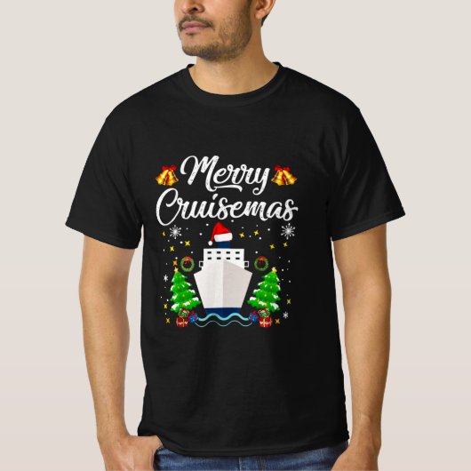 クルーゼマメリースファミリークルーズクリスマス Tシャツ (正面)