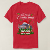 クルーゼマメリース2022ファミリークルーズクリスマスおもしろい Tシャツ (デザイン正面)