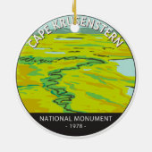 クルーゼンスターン岬トゥンドラ川 セラミックオーナメント (裏面)