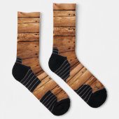 クルーソックス素朴ウッドオレンジ ソックス (右)