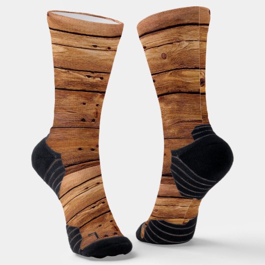 クルーソックス素朴ウッドオレンジ ソックス (傾斜あり)