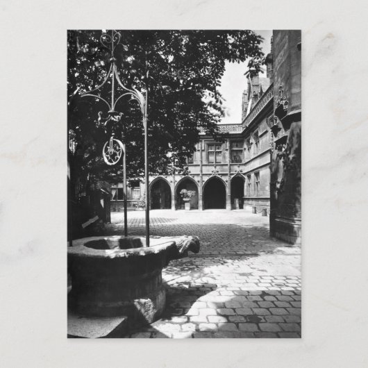 クルーニーホテルは、中庭から見て、パリ ポストカード (正面)