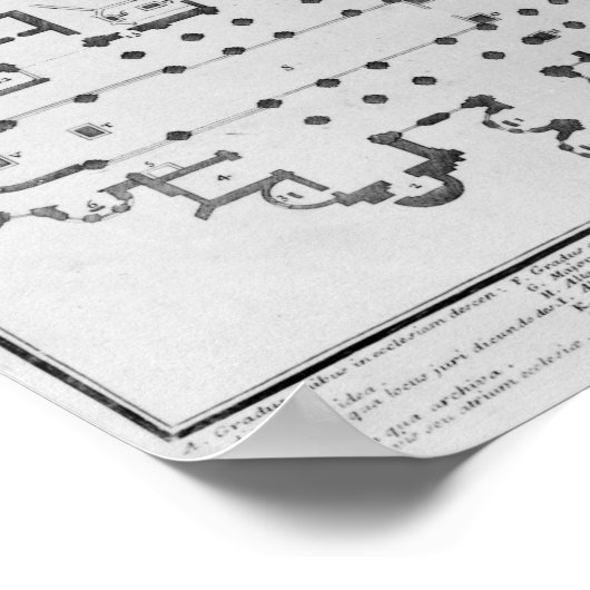 クルーニー修道院の計画と昇格 ポスター (角)