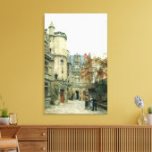 クルーニー美術館の中庭, c.1878-80 キャンバスプリント (インサイチュ (リビング))