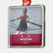 クルーパーソナライズされたローイングクラブローワーナグイヤー メタルオーナメント (左)