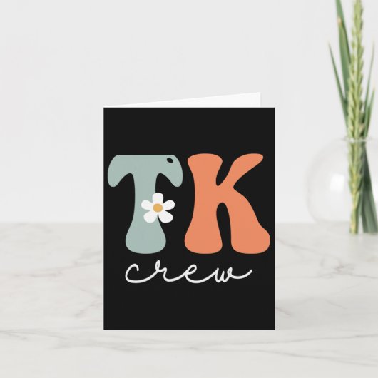 クルーレトログルーヴィヴィンテージ女性幸せな初日 カード (正面)