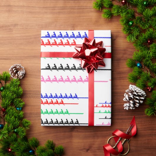 クルーレースローワーズボート – 5ボートレース ラッピングペーパー (クリスマスギフト)