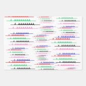 クルーレースローワーズボート – 5ボート ラッピングペーパーシート (正面3)