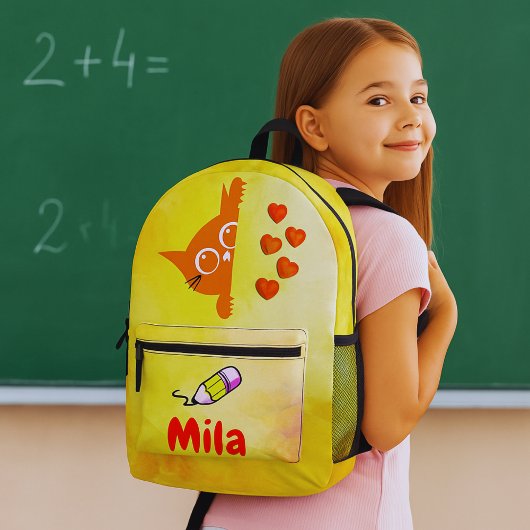 クルー学校の仲間のカドル プリントバックパック