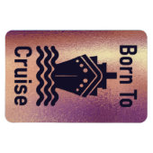 クルー生まれズバラ金ゴールドキャビンドアマーカー マグネット (横)