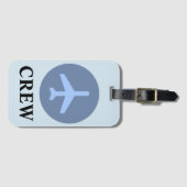 クルー荷物タグヴィンテージブルー ラゲッジタグ (正面横)