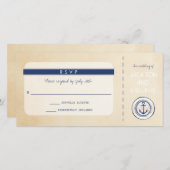 クル航海のーズ船乗りパスRSVP サンキューカード (正面/裏面)