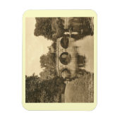 クレアカレッジブリッジ，ケンブリッジイングランドヴィンテージ マグネット (縦)