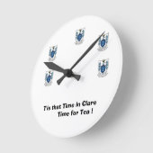 クレアタイムにキュッパを迎えに来た。 ラウンド壁時計 (傾斜)